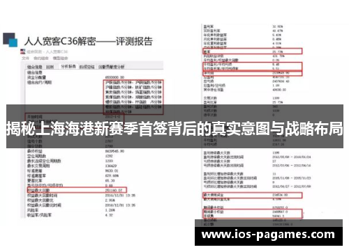 揭秘上海海港新赛季首签背后的真实意图与战略布局 揭秘上海海港新赛季首签背后的真实意图与战略布局